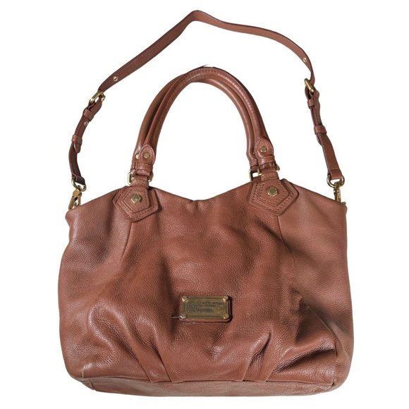 Marc By Marc Jacobs Classic Q Fran Smoke Almond Brown Leather‎ Shoulder Bag - Picture 1 of 16